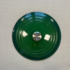 Brandani Green Enameled Cast Iron 12 Inch Round Dutch Oven Replacement Lid